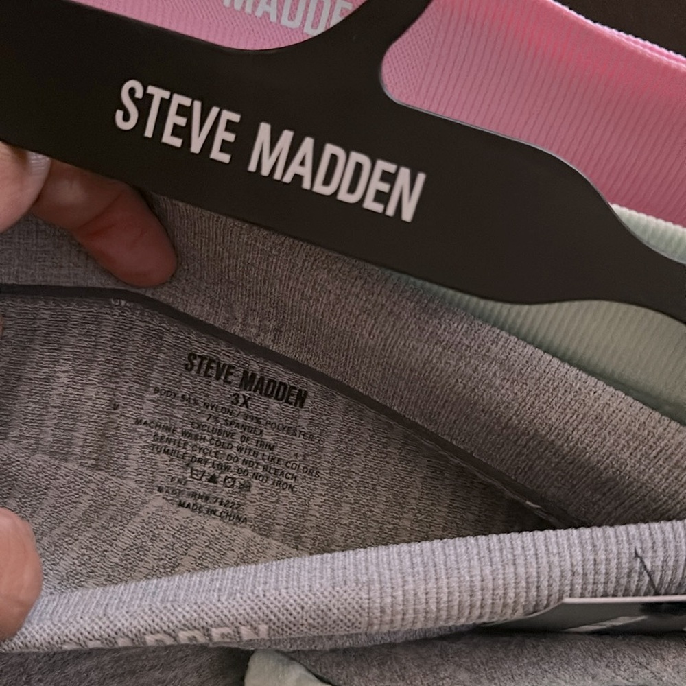 Steve Madden Ribbed Boyshorts Underwear Set - Picture 8 of 8